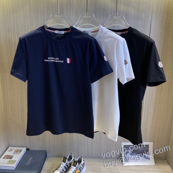 半袖Tシャツ 高級感ある モンクレール 偽物ブランド 2025最新入荷 3色可選