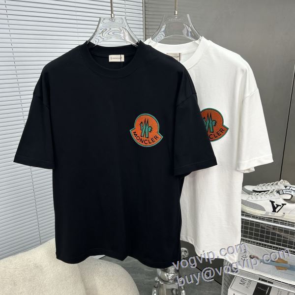 大絶賛の履き心地! モンクレール MONCLER コピー ブランド 2色可選 2025新款 半袖Tシャツ