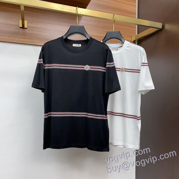 モンクレール MONCLER 2025お買い得限定セール 半袖Tシャツ 2色可選 大好評 スーパーコピー 優良サイト