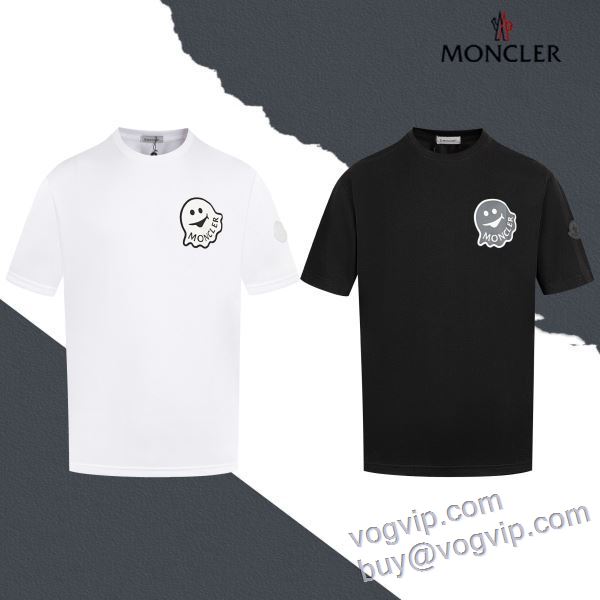 ファッション 人気 半袖Tシャツ 2色可選 モンクレール MONCLER VOGコピー 2025お買い得限定セール