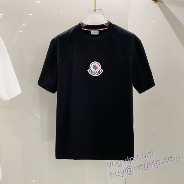 半袖Tシャツ 2色可選 モンクレール MONCLER 2025超激得安い 最大級ブランドコピー通販優良店 落ち着いた感覚