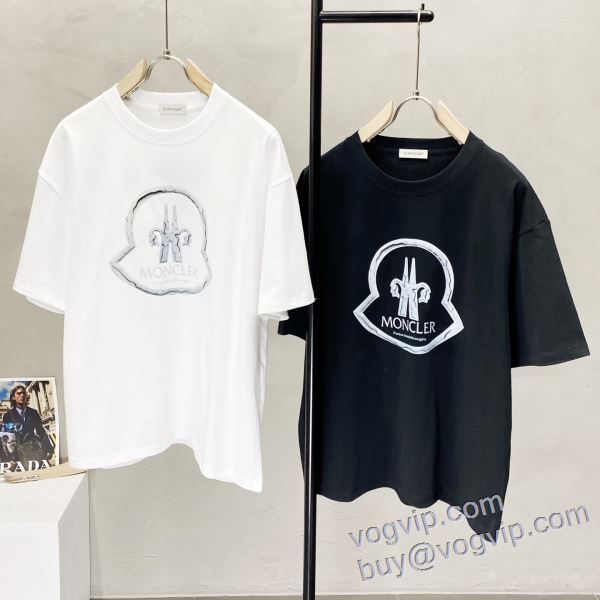 風合いが出る モンクレール ブランドコピー 半袖Tシャツ 2色可選 2025超激得安い