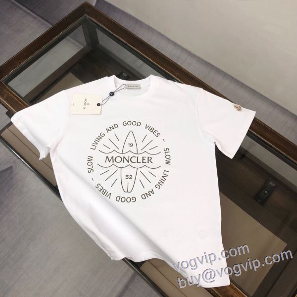 モンクレール ブランド 偽物 通販 2025超激得高品質 半袖Tシャツ 2色可選 上品に着こなせ