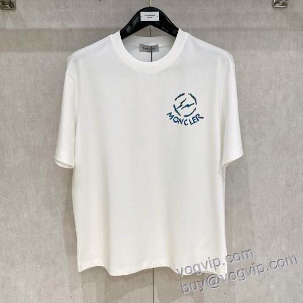 半袖Tシャツ モンクレール MONCLER スーパーコピー 2025高級品 通販 2色可選 芸能人に愛用者続出