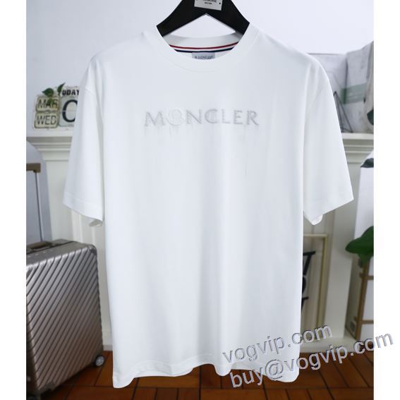 セレブ愛用の超人気商品 半袖Tシャツ モンクレール MONCLER 偽物ブランド 2025激安大特価安い 4色可選