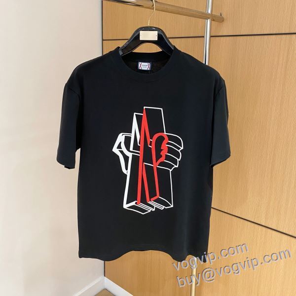 ブランドコピー代引き専門店 機能性も備えたアイテム モンクレール MONCLER 半袖Tシャツ 2色可選 2025驚きの破格値本物保証