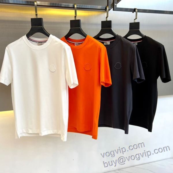 ブランドスーパーコピー 激安専門店 2025驚きの破格値本物保証 半袖Tシャツ 4色可選 モンクレール MONCLER 洗練を十分に演出する