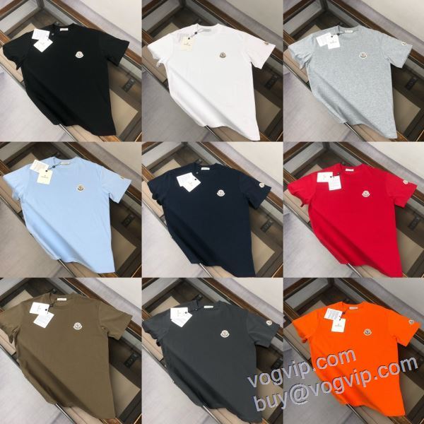 スーパーコピー 優良サイト モンクレール MONCLER 2025品質保証大人気 半袖Tシャツ 多色選択可 高級感漂わせる