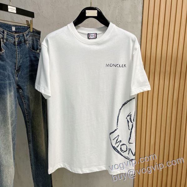 2025新作登場 人気スーパーコピーブランド 優美なお出かけスタイル モンクレール MONCLER 半袖Tシャツ 2色可選