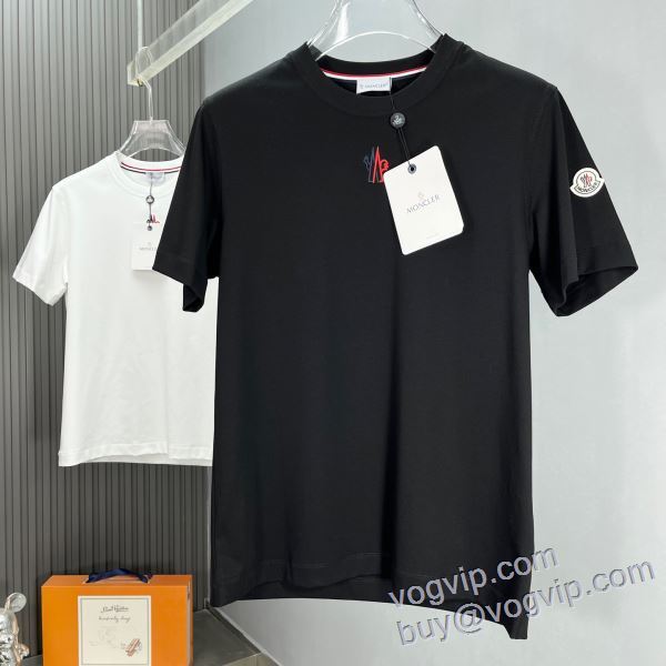 人目を惹くデザイン 最高N級ブランドコピー モンクレール MONCLER 半袖Tシャツ 2色可選 2025新作登場