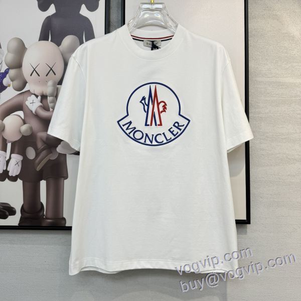 vogブランド コピー 優良店 2025新作登場 半袖Tシャツ 2色可選 モンクレール MONCLER 耐久性に優れ