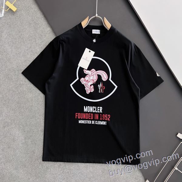 圧倒的な高級感 半袖Tシャツ モンクレール コピー ブランド 2025数量限定低価 2色可選
