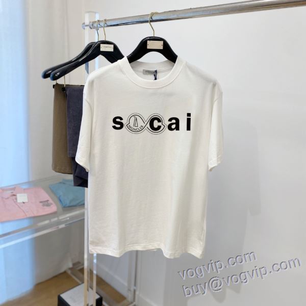 今話題の最新作 モンクレール 2025新商品！ 半袖Tシャツ ブランドスーパーコピー 2色可選