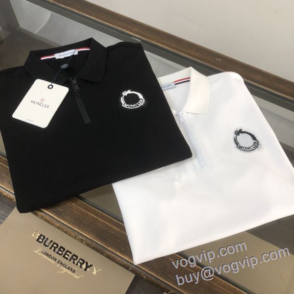 目玉商品 半袖ポロシャツ モンクレール MONCLER 2025春夏季超人気 コピーブランド 2色可選