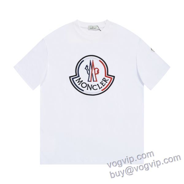 2025HOT新作登場 コピー ブランド 肌触りのいい モンクレール MONCLER 半袖Tシャツ 2色可選 コピー
