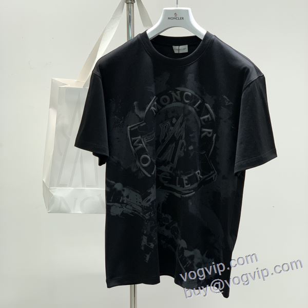 海外セレブ定番愛用 モンクレール ブランドコピー 半袖Tシャツ 2色可選 2025お買い得高品質