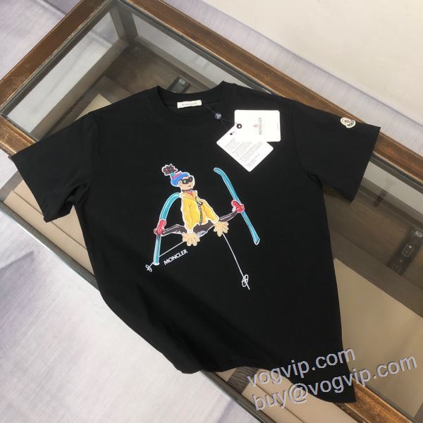 入手困難！ モンクレール MONCLERスーパーコピー 半袖Tシャツ 2色可選 2025超激得新作