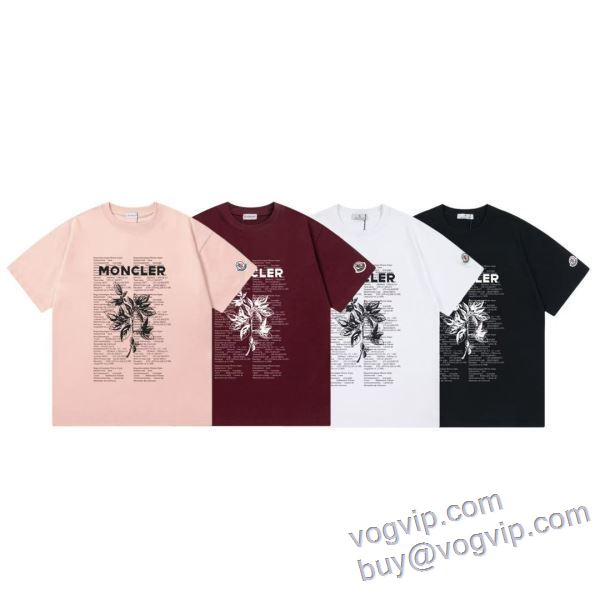 売れ筋のいい モンクレール MONCLERブランドコピー 半袖Tシャツ 4色可選 2025高級品 通販