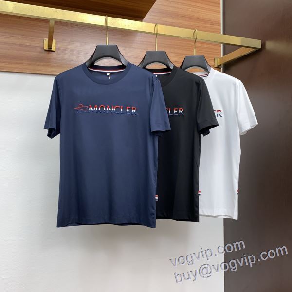 首胸ロゴ モンクレール MONCLER 2025品質保証大人気 半袖Tシャツ 3色可選 スーパーブランドコピー品質保証