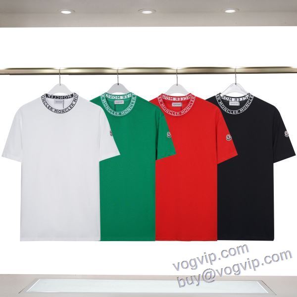 超レア モンクレール 偽物ブランド 半袖Tシャツ 4色可選 2025人気セール高品質