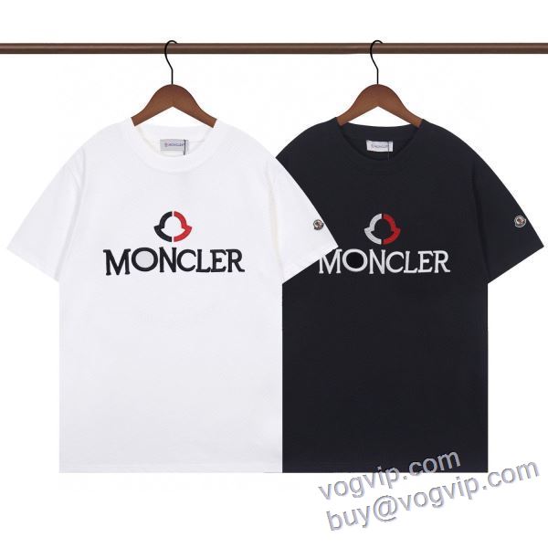 大人のおしゃれに 半袖Tシャツ モンクレール スーパーコピー 2025人気セール高品質 2色可選