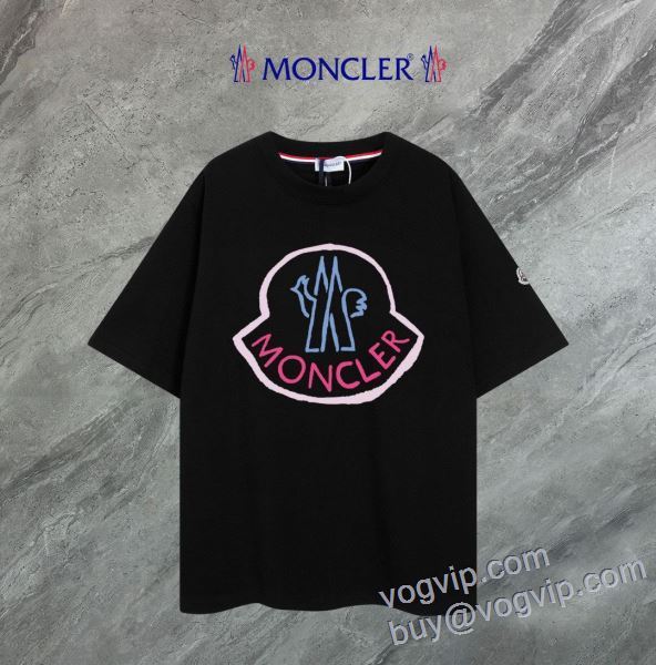 存在感◎ モンクレール MONCLER コピー ブランド 2025人気定番新作 半袖Tシャツ 3色可選