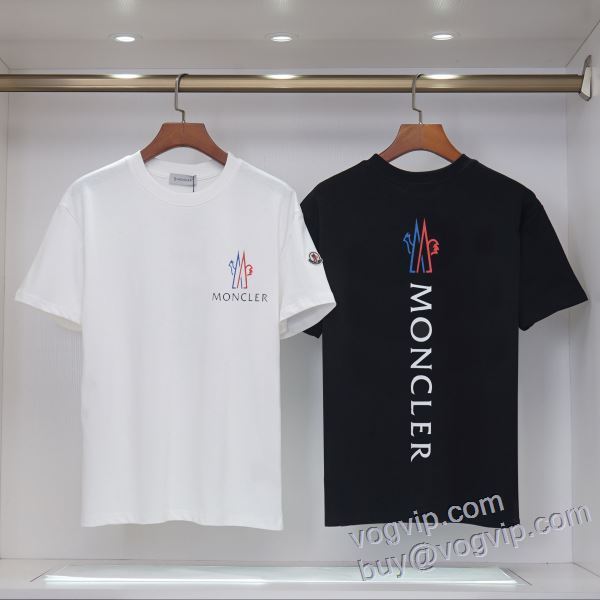 MONCLER ブランドスーパーコピー 2025新品本物 モンクレール 半袖Tシャツ 2色可選 耐久性に優れ