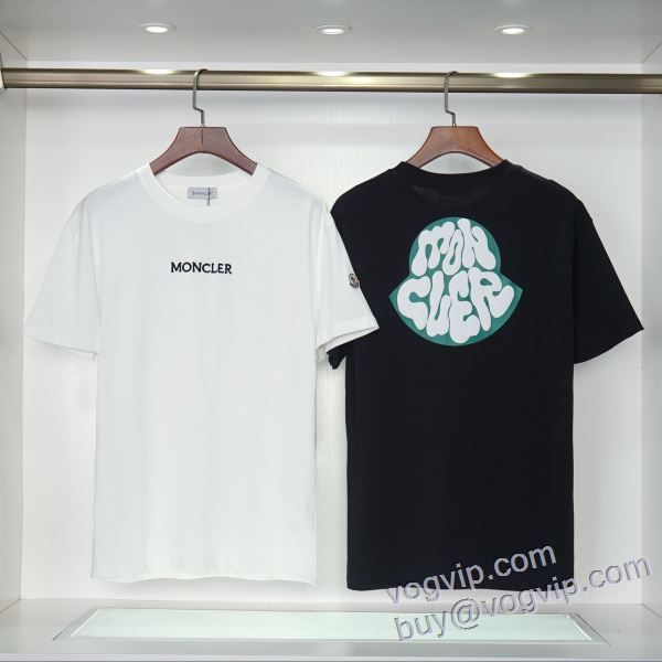 注目のアイテム 半袖Tシャツ 2色可選 モンクレール MONCLER 2025新作入荷セール スーパーコピー