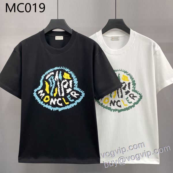 超目玉 スーパーコピー 激安 モンクレール MONCLER 2025お買い得品質保証 半袖Tシャツ 2色可選