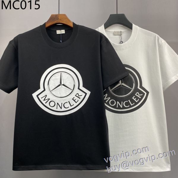 デザイン性の高い モンクレール MONCLER 偽物ブランド 半袖Tシャツ 2色可選 2025お買い得品質保証