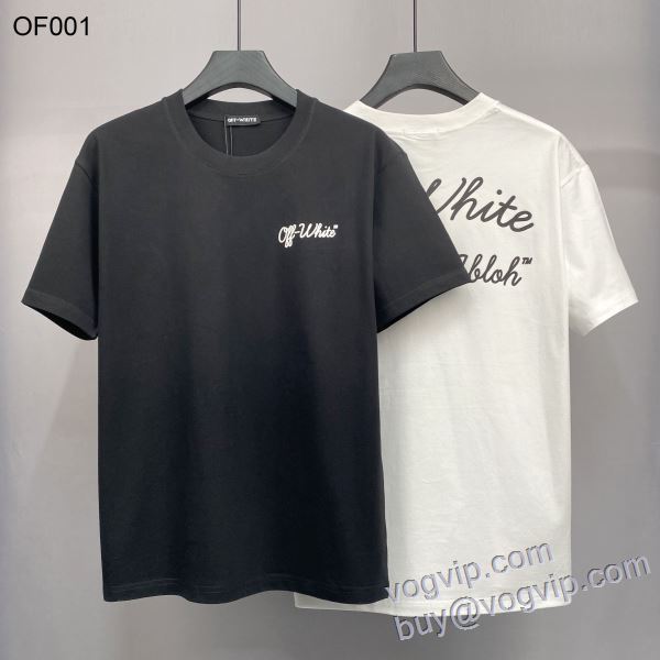 2025超激得定番 オフホワイト 偽物ブランド 半袖Tシャツ 2色可選 着心地抜群