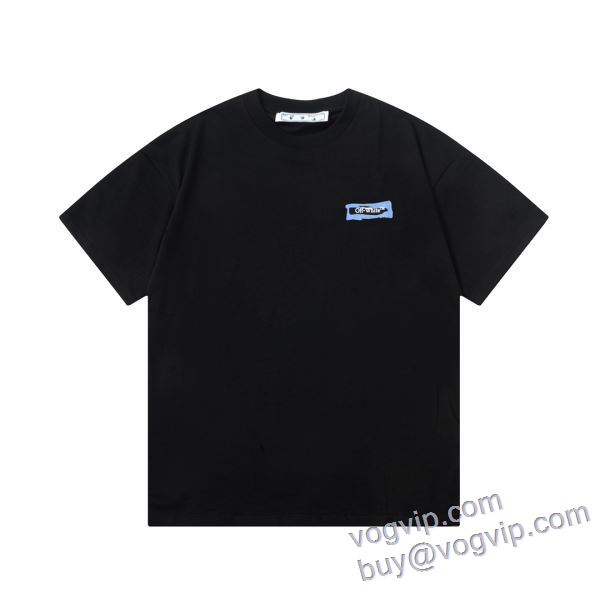オフホワイト 2025爆買い豊富な 半袖Tシャツ 2色可選 人気ブランド OFF-WHITE ブランドコピー