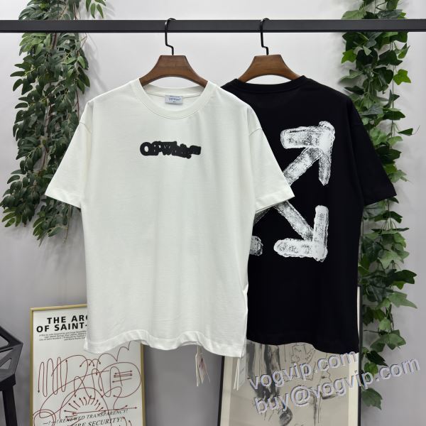 極上の着心地 オフホワイト OFF-WHITE コピー ブランド 半袖Tシャツ 2色可選 2025お買い得得価