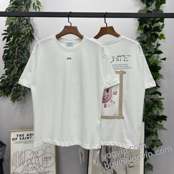 オフホワイト 2025お買い得得価 半袖Tシャツ OFF-WHITE スーパーコピー 激安 上品な輝きを放つ形
