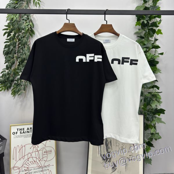 オフホワイト OFF-WHITE 半袖Tシャツ 2色可選 大好評 ブランドコピー代引き専門店 2025HOT品質保証
