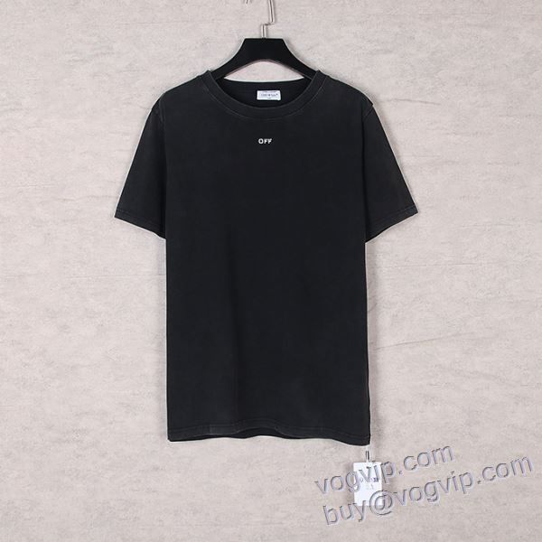 海外限定ライン オフホワイト OFF-WHITE 半袖Tシャツ VOGコピー 2025春夏季超人気