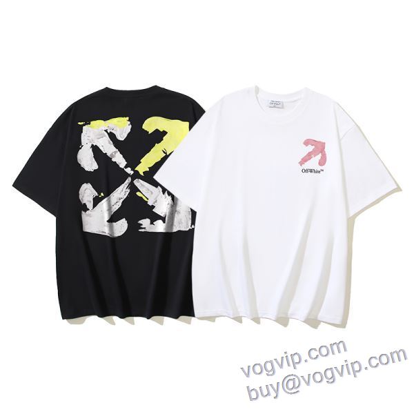 半袖Tシャツ 2色可選 オフホワイト OFF-WHITE 2025春夏季超人気 vogブランド コピー 優良店 上品に着こなせ