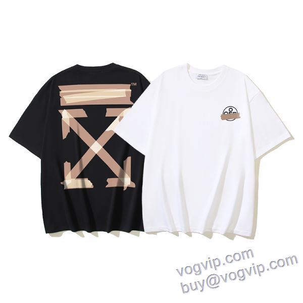 2025年モデル入荷 オフホワイト OFF-WHITE 半袖Tシャツ 2色可選 最大級ブランドコピー通販優良店 争奪戦必至