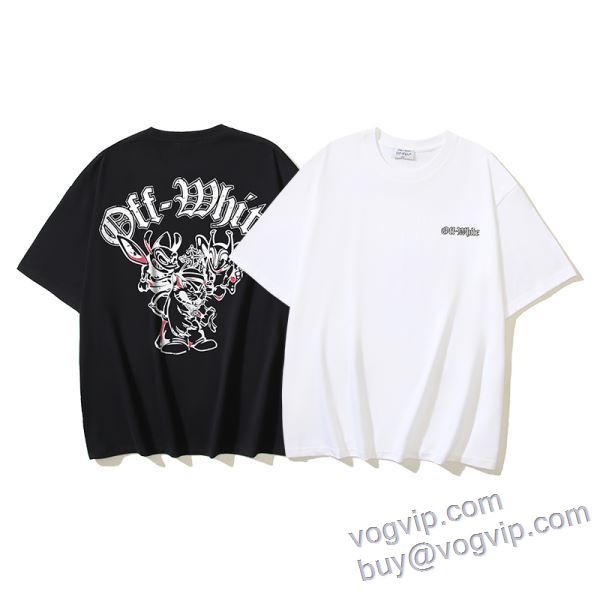 2025人気定番大得価 オフホワイト OFF-WHITE コピー ブランド 定番のアイテム 半袖Tシャツ 2色可選