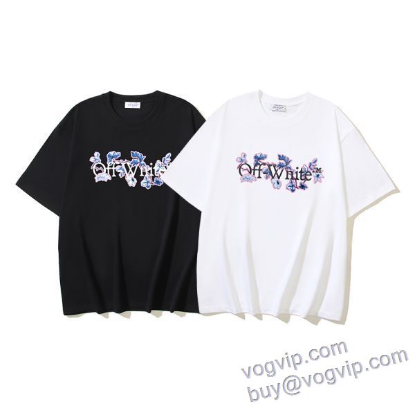 VOGブランドスーパーコピー 2025期限限定！ オフホワイト OFF-WHITE 半袖Tシャツ 2色可選 機能性?耐久性抜群