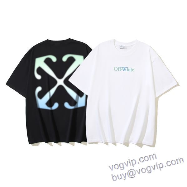 柔らかな質感 ブランドコピー代引き専門店 オフホワイト OFF-WHITE 半袖Tシャツ 2色可選 2025期限限定！