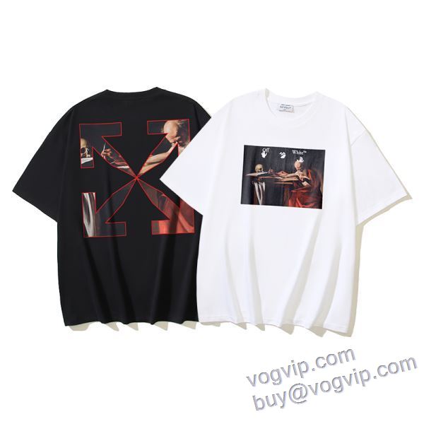 人気 ランキング スーパーコピー信用できるサイト 半袖Tシャツ オフホワイト OFF-WHITE 2025期限限定！ 2色可選