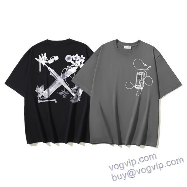 スーパーコピー n級品 2025品質保証高品質 オフホワイト OFF-WHITE 半袖Tシャツ 2色可選 ランキング1位