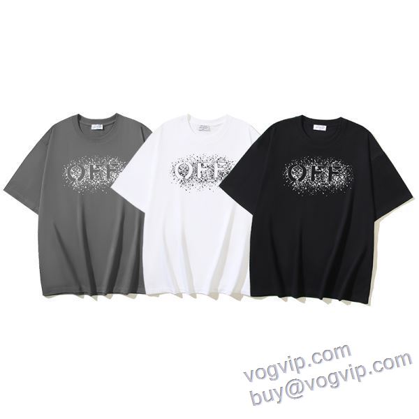 人気スーパーコピーブランド 2025品質保証高品質 半袖Tシャツ 3色可選 オフホワイト OFF-WHITE 売れ筋のいい