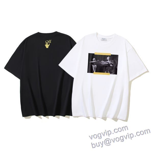 限量販売 コピー 商品 販売 半袖Tシャツ 2色可選 オフホワイト OFF-WHITE 2025驚きの破格値人気