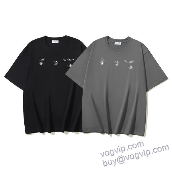 最大級ブランドコピー通販優良店 2025驚きの破格値人気 オフホワイト OFF-WHITE 半袖Tシャツ 2色可選 人気雑誌掲載