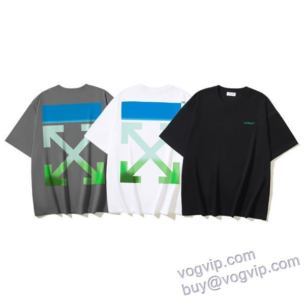 2025激安大特価新作 スーパーブランドコピー品質保証 ずっと人気? オフホワイト OFF-WHITE 半袖Tシャツ 3色可選