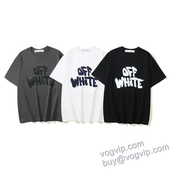 最大級ブランドコピー通販優良店 2025激安大特価新作 半袖Tシャツ 3色可選 オフホワイト OFF-WHITE モデル大絶賛?