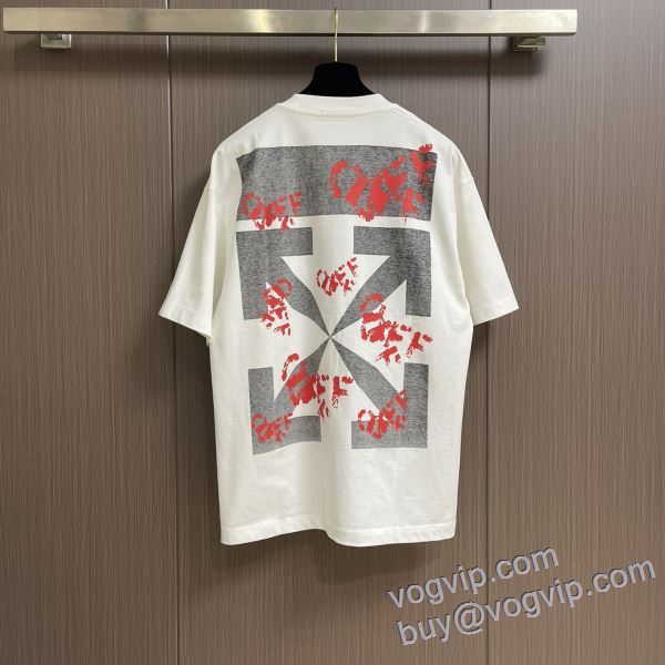 ランキング商品 オフホワイト ブランド 偽物 通販 2025超激得新作 半袖Tシャツ