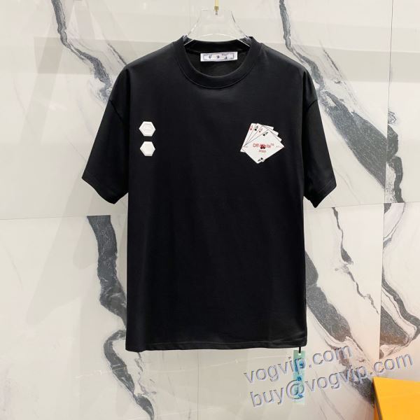 大好評? 半袖Tシャツ オフホワイト スーパーコピー 激安 2025超激得新作 2色可選